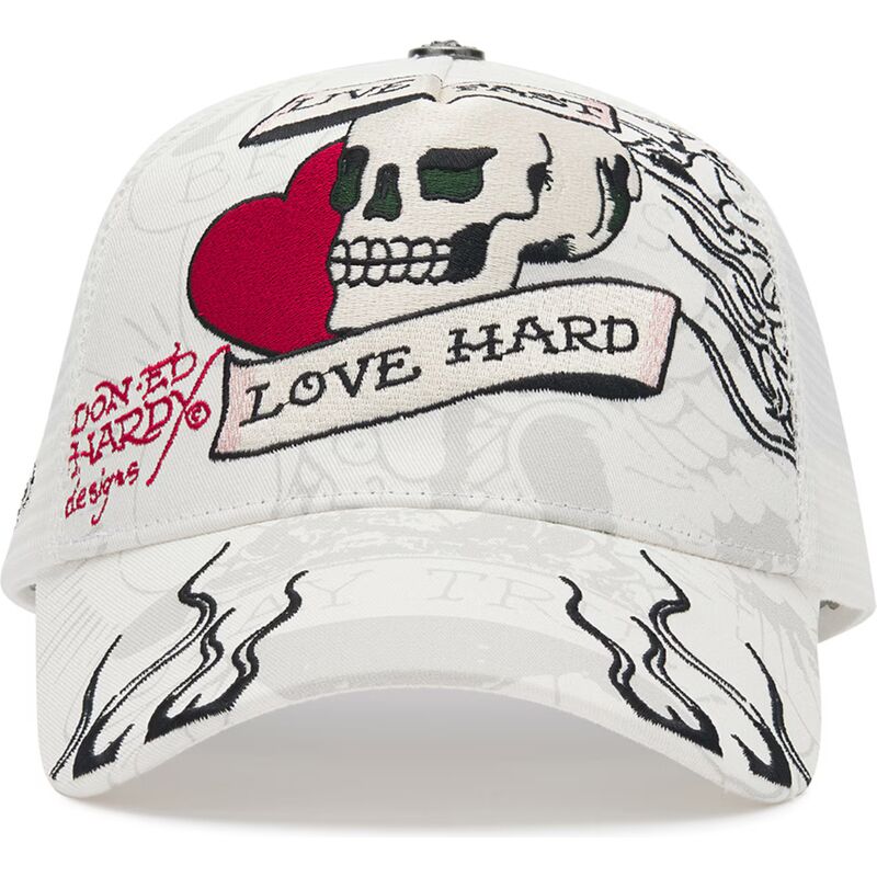 kapa-zaobljena-bijela-snapback-live-fast-love-hard-ed-hardy