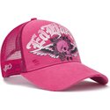 kapa-zaobljena-ruzicasta-snapback-flaming-gothic-skull-washed-ed-hardy