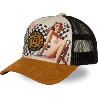 Kapa zaobljena smeđa snapback SUBL23 Von Dutch
