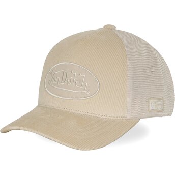 Kapa zaobljena krem snapback LOF B48 Von Dutch