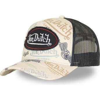 Kapa zaobljena bež snapback CAFE11 Von Dutch