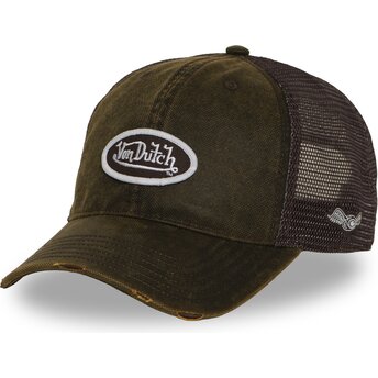 Kapa zaobljena smeđa snapback MAC17 Von Dutch