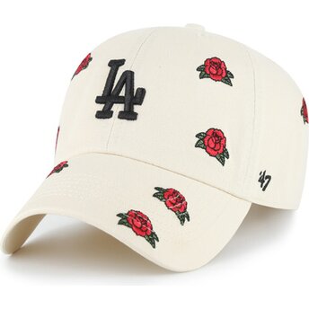 Kapa zaobljena bež podesiv Clean Up Scatter Los Angeles Dodgers MLB 47 Brand