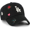 kapa-zaobljena-crna-podesiv-clean-up-multi-scatter-los-angeles-dodgers-mlb-47-brand
