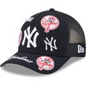 kapa-zaobljena-mornarsko-plava-snapback-9forty-m-crown-a-frame-all-over-new-york-yankees-mlb-new-era
