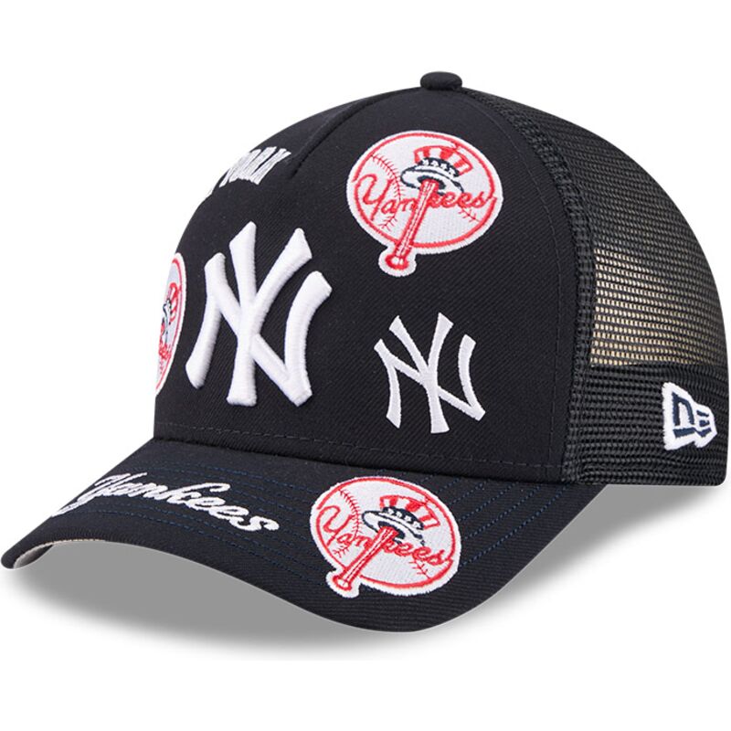 kapa-zaobljena-mornarsko-plava-snapback-9forty-m-crown-a-frame-all-over-new-york-yankees-mlb-new-era