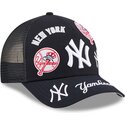 kapa-zaobljena-mornarsko-plava-snapback-9forty-m-crown-a-frame-all-over-new-york-yankees-mlb-new-era