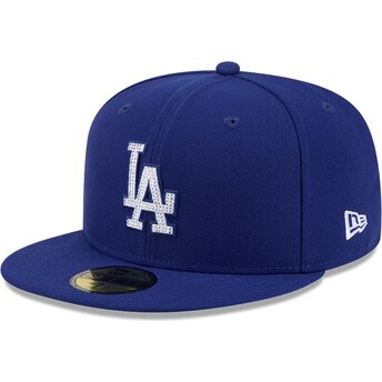 Kapa ravna plava prilagođena 59FIFTY Rhinstone Badge Los Angeles Dodgers MLB New Era