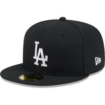 Kapa ravna crna prilagođena 59FIFTY Rhinestone Los Angeles Dodgers MLB New Era