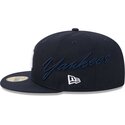kapa-ravna-mornarsko-plava-prilagodena-59fifty-side-script-new-york-yankees-mlb-new-era