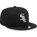 kapa-ravna-crna-prilagodena-59fifty-rhinestone-badge-chicago-white-sox-mlb-new-era