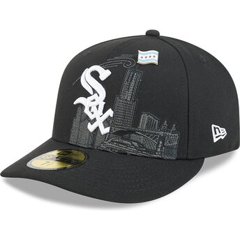Kapa zaobljena crna prilagođena 59FIFTY Pin NA Lifestyle F1 Chicago White Sox MLB New Era