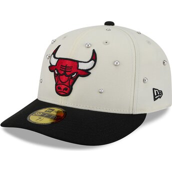 Kapa zaobljena bež prilagođena 59FIFTY Beads NA Lifestyle F1 Chicago Bulls NBA New Era