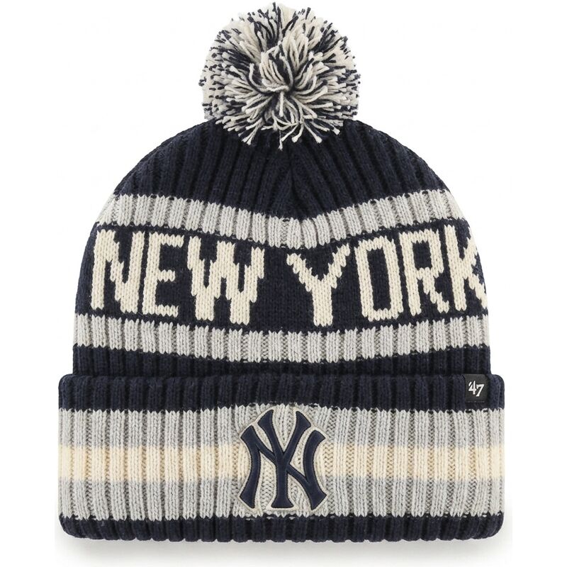 kapa-pompom-mornarsko-plava-bering-cuff-knit-new-york-yankees-mlb-47-brand kapa-pompom-mornarsko-plava-bering-cuff-knit-new-york-yankees-mlb-47-brand