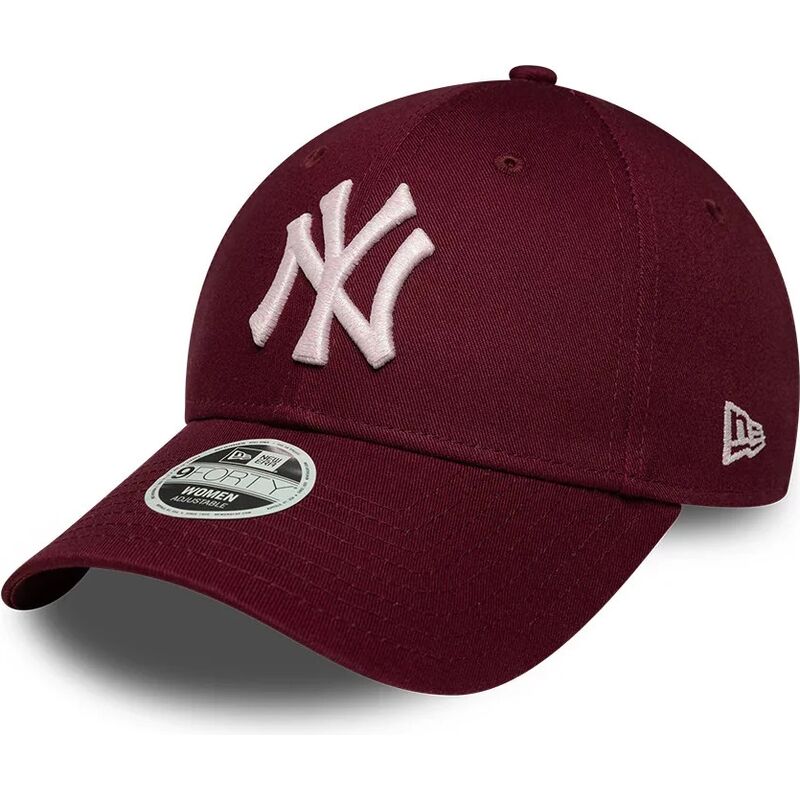 kapa-zaobljena-crvena-podesiv-rosa-9forty-metallic-new-york-yankees-mlb-new-era