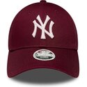 kapa-zaobljena-crvena-podesiv-rosa-9forty-metallic-new-york-yankees-mlb-new-era