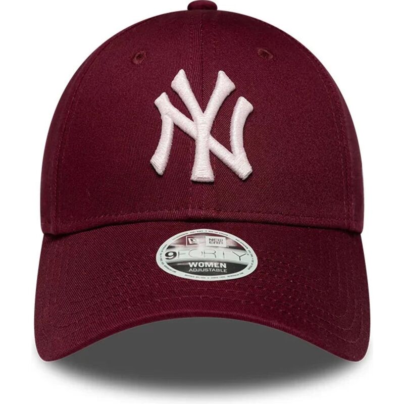 kapa-zaobljena-crvena-podesiv-rosa-9forty-metallic-new-york-yankees-mlb-new-era