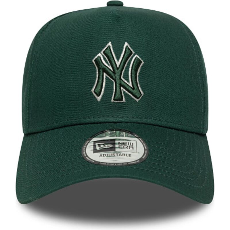 kapa-zaobljena-zelena-snapback-e-frame-team-outline-new-york-yankees-mlb-new-era