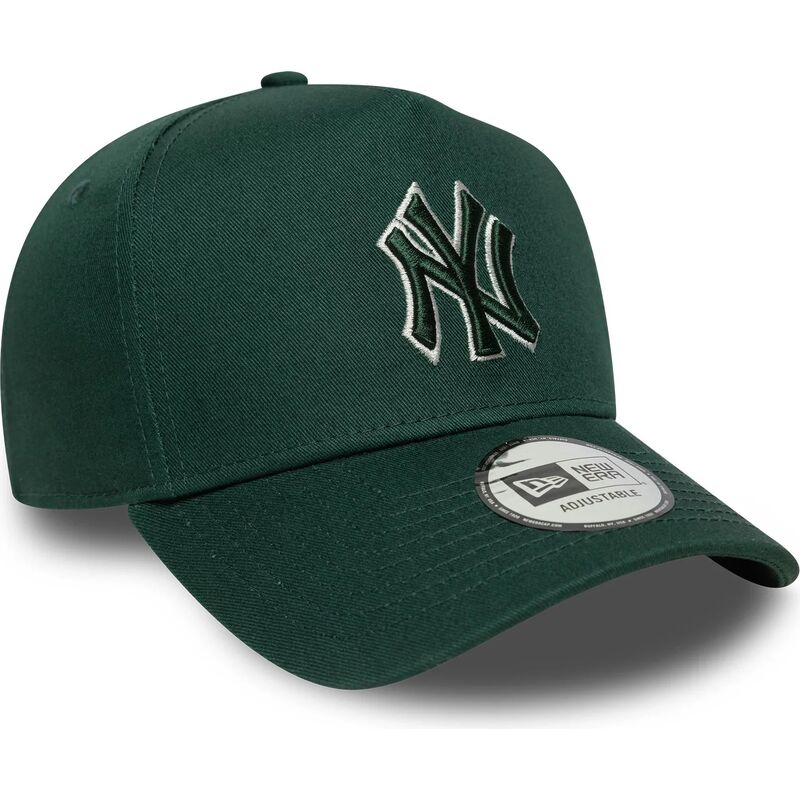 kapa-zaobljena-zelena-snapback-e-frame-team-outline-new-york-yankees-mlb-new-era