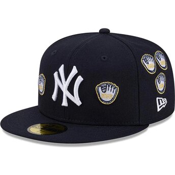 Kapa ravna mornarsko plava prilagođena 59FIFTY Spike Lee Gloves New York Yankees MLB New Era