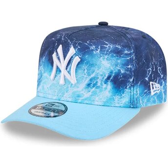 Kapa zaobljena plava snapback 9FIFTY A Frame Deep Water New York Yankees MLB New Era