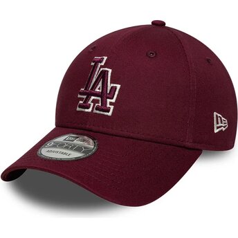 Kapa zaobljena crvena podesiv 9FORTY Team Outline Los Angeles Dodgers MLB New Era