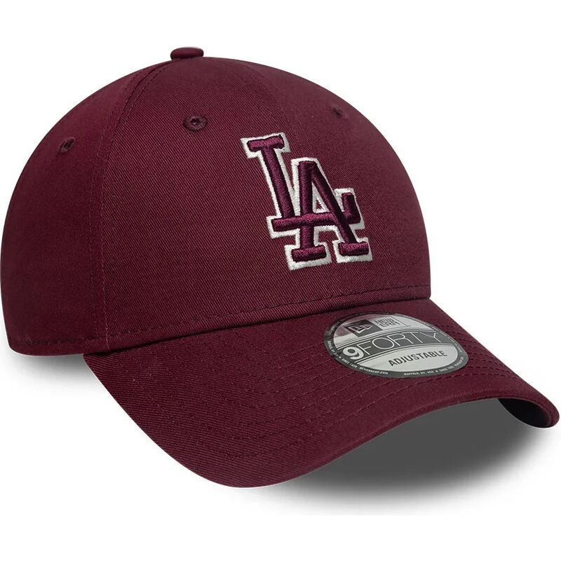 kapa-zaobljena-crvena-podesiv-9forty-team-outline-los-angeles-dodgers-mlb-new-era