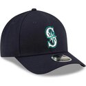 kapa-zaobljena-mornarsko-plava-snapback-9forty-m-crown-player-replica-seattle-mariners-mlb-new-era