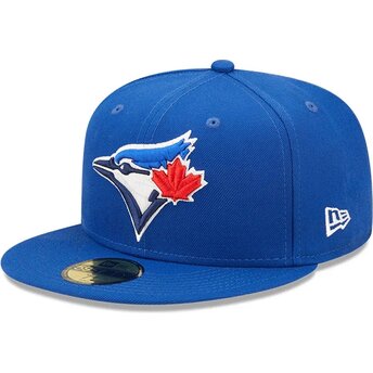 Kapa ravna plava prilagođena 59FIFTY AC Perf Toronto Blue Jays MLB New Era
