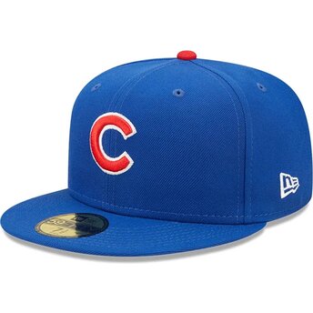 Kapa ravna plava prilagođena 59FIFTY AC Perf Chicago Cubs MLB New Era
