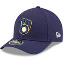 kapa-zaobljena-mornarsko-plava-snapback-9forty-m-crown-player-replica-milwaukee-brewers-mlb-new-era