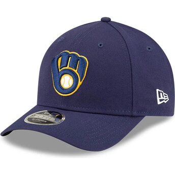 Kapa zaobljena mornarsko plava snapback 9FORTY M-Crown Player Replica Milwaukee Brewers MLB New Era