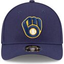kapa-zaobljena-mornarsko-plava-snapback-9forty-m-crown-player-replica-milwaukee-brewers-mlb-new-era