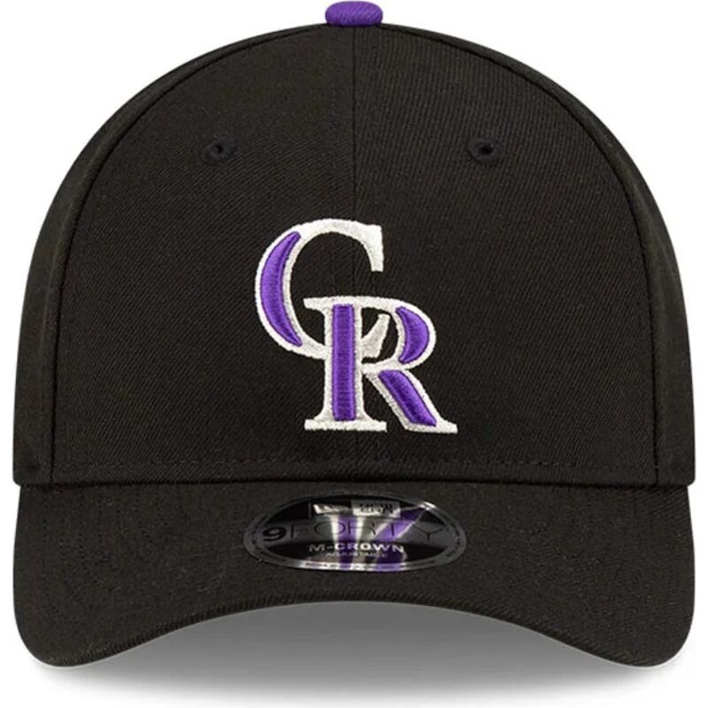 kapa-zaobljena-crna-snapback-9forty-m-crown-player-replica-colorado-rockies-mlb-new-era