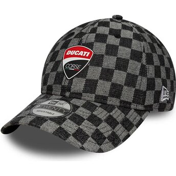 Kapa zaobljena crna podesiv 9TWENTY Check Ducati Motor MotoGP New Era