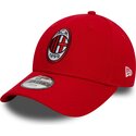 kapa-zaobljena-crvena-podesiv-za-djecu-9forty-core-ac-milan-serie-a-new-era