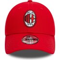 kapa-zaobljena-crvena-podesiv-za-djecu-9forty-core-ac-milan-serie-a-new-era