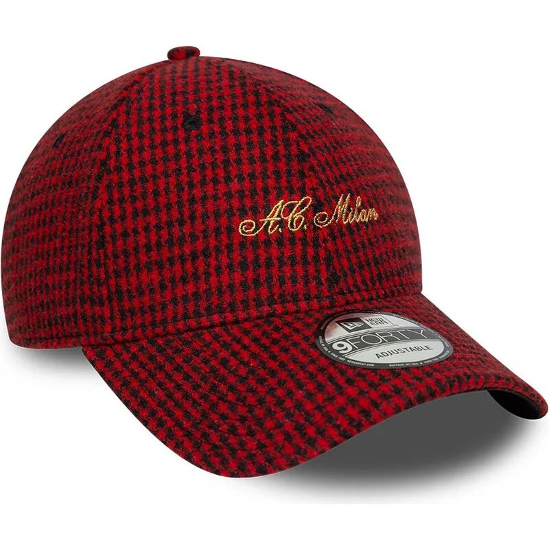 kapa-zaobljena-crvena-podesiv-9forty-houndstooth-ac-milan-serie-a-new-era