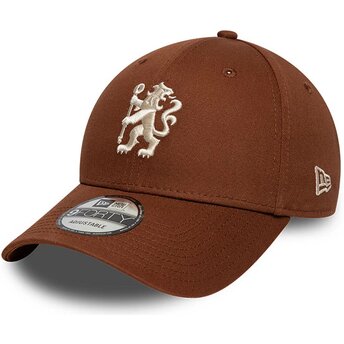 Kapa zaobljena smeđa snapback 9FORTY Team Chelsea Football Club Premier League New Era