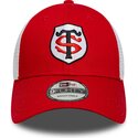 kapa-zaobljena-crvena-podesiv-9forty-league-stade-toulousain-top-14-new-era