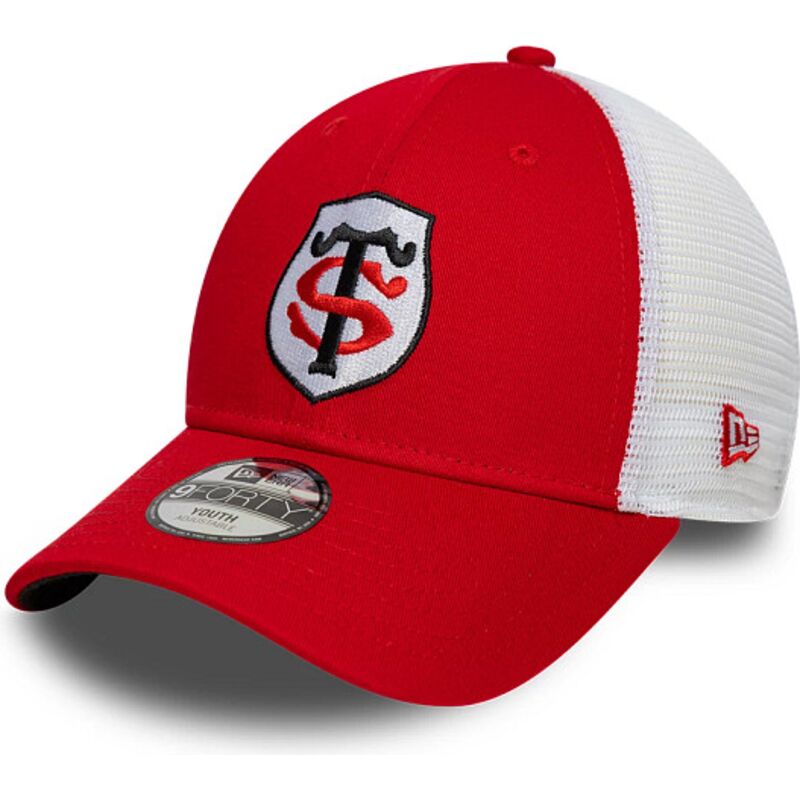 kapa-zaobljena-crvena-podesiv-za-djecu-9forty-league-stade-toulousain-top-14-new-era