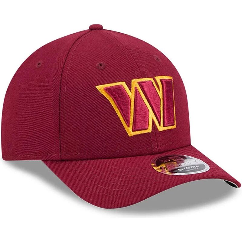 kapa-zaobljena-crvena-snapback-9forty-m-crown-team-washington-commanders-nfl-new-era