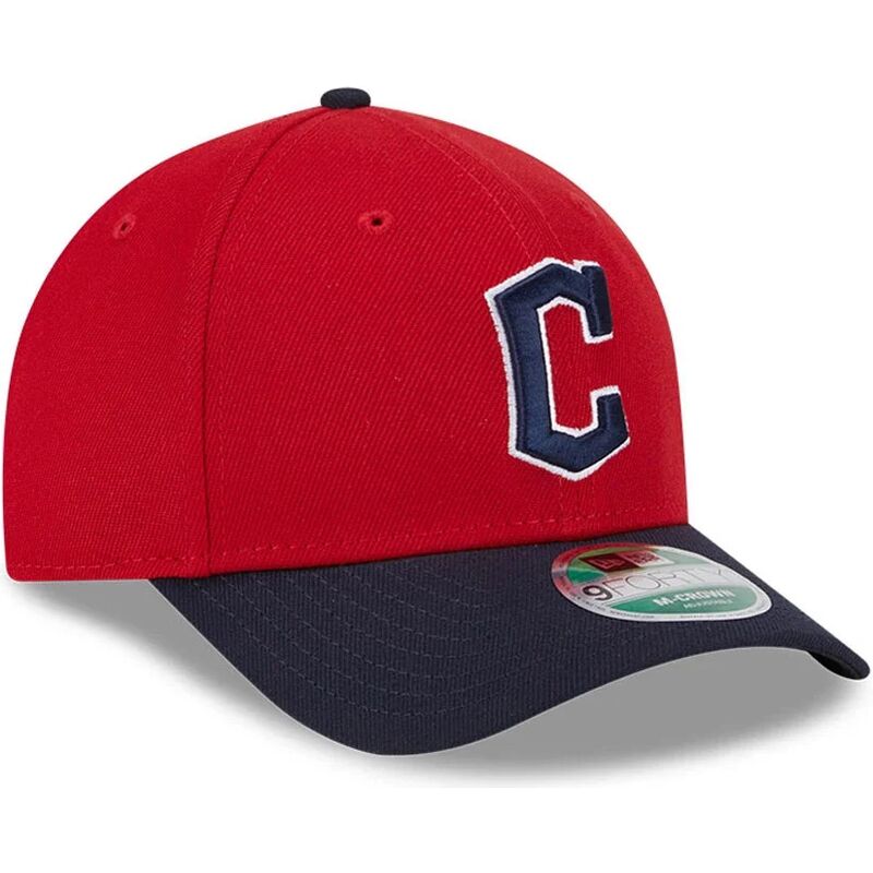 kapa-zaobljena-crvena-snapback-9forty-m-crown-player-replica-cleveland-guardians-mlb-new-era