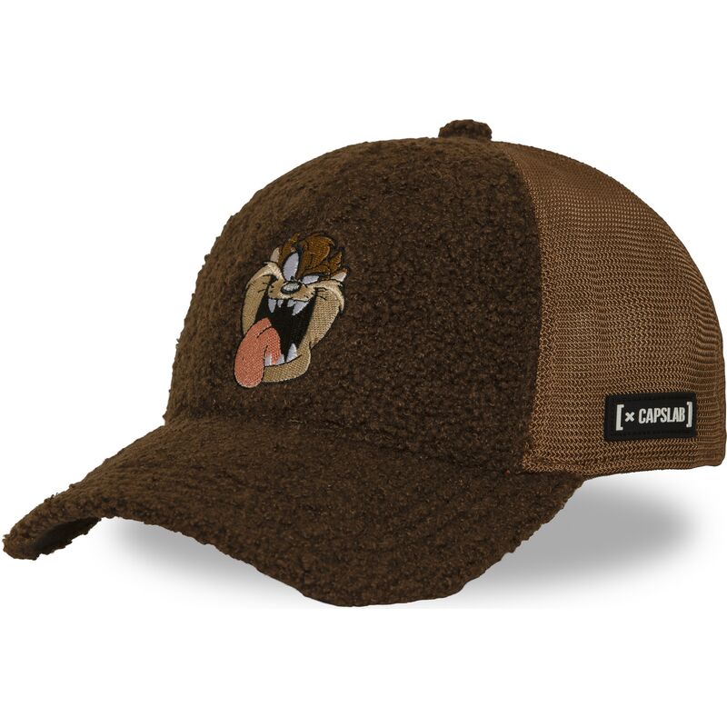 kapa-zaobljena-smeda-snapback-tasmanski-vrag-looney-tunes-capslab