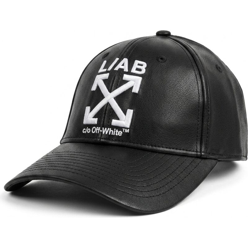 kapa-zaobljena-crna-podesiv-clamp-arrows-pu-leather-l-ab-c-o-off-white