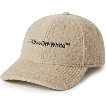 Kapa zaobljena bež podesiv Embroidered Sherpa L/AB c/o Off-White™