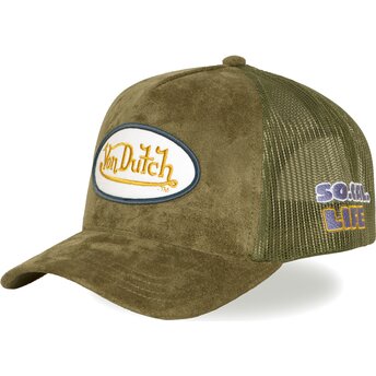 Kapa zaobljena zelena snapback FUR15 Von Dutch