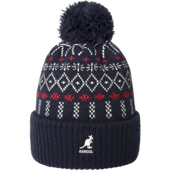 Kapa pompon mornarsko plava Holiday Dk Blue Kangol