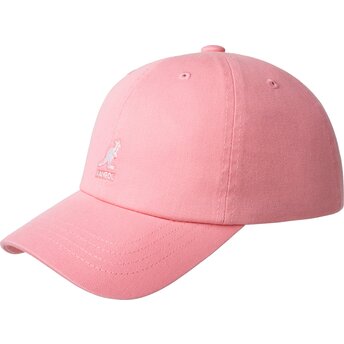 Kapa zaobljena ružičasta podesiv Washed Baseball Pepto Kangol