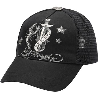 Kapa zaobljena crna snapback Dagger Scorpion Ed Hardy
